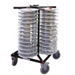 Jackstack Bordenrek voor 52 Borden Verrijdbaar | 103(h) x 60(b) x 60(d)cm